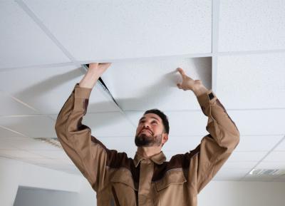 Cina Mattonelle sospese del soffitto del gesso del PVC per la decorazione 600x600mm di ingegneria in vendita