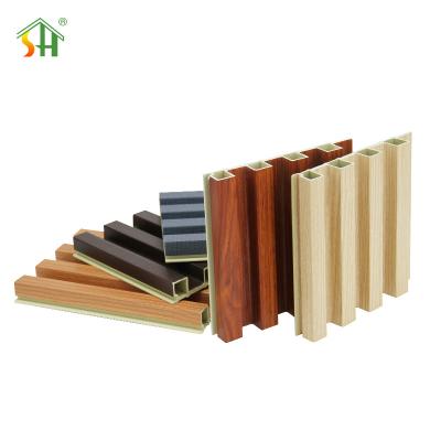 China Wpc Fluted Wall Panel Interior Decoration Eco Wood Wpc Wall Panel Cladding Lamin Wpc Wall Panel for sale