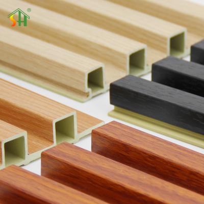 China Modern Design Composite Wallboard 9Mm 12Mm Wood Plastic Composites Cladding Wpc Wall Panel for sale