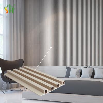 China Modern Design Easy Install Wpc Fluted Wall Panel Mosisture Resistance Wpc Sheet Board à venda