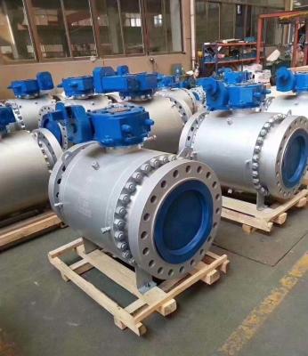 China Trunnion mounted flanged ball valve for sale