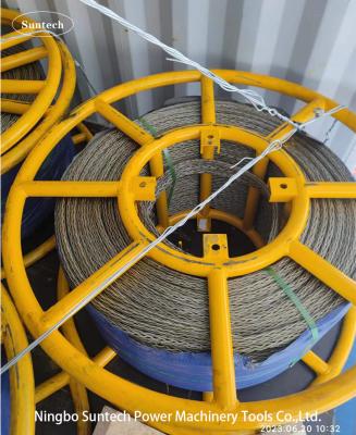 China Anti Twisting Galvanized Braided Steel Wire Rope Overhead Conductor Stringing for sale