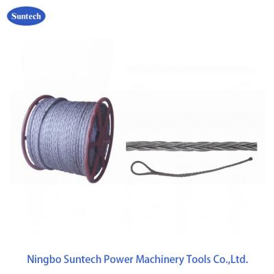 China 1960N/mm2 Braided Galvanized Steel Core Pilot Wire Rope For Power Construction for sale