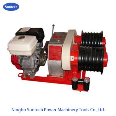 China 50KN Fast Speed Cable Winch Puller Gasoline Engine Winch Double Drum for sale