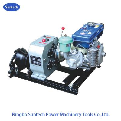 China Small Petrol Engine Cable Winch Pulling Machine Gas Powered 5 Ton Honda / Yamaha for sale