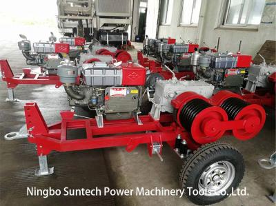 China Shaft Driven Cable Winch Puller 30KN Fast Speed For Line Construciton for sale