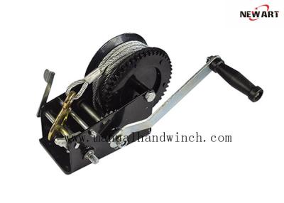China Black Power Boat 2500lbs Manual Hand Crank Winch for sale