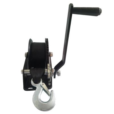 China ISO Portable 545kg Trailer Hand Winch With Brake for sale