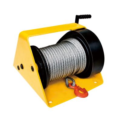 China GR2000 Single Drum 2200Lb Manual Lifting Worm Gear Winch for sale