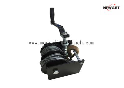China Split Drum Wire Rope Worm Gear Winch Greenhouse Lifting Hand Winch for sale