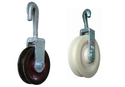 China 30KN 265mm Hang Conductor Pulley Stringing Blocks for sale