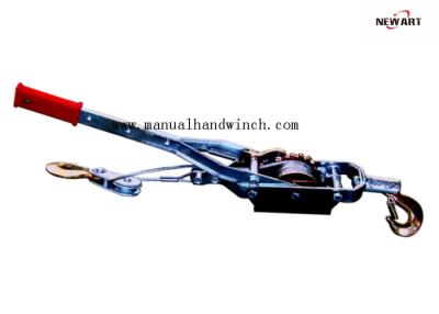 China Singe Gear Double Hooks Small Easy Operation Hand Winch Cable Puller , Four Ton Hand Winch Puller for sale