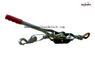 中国 波状のゴム製送電線用具のハンドル手のウィンチ ケーブルの引き手1Tはギヤ二重鋼鉄ホックを選抜します 販売のため