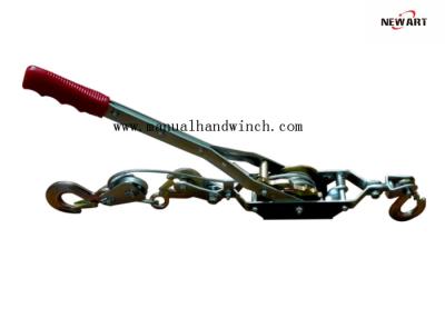 China Engineering Hand Cable Puller 2T Single Gear Three Hooks Easy Installation for sale