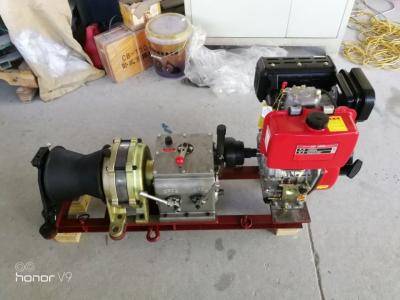 China 5T Gasoline Powered Traction Line Planetary Gearbox Tugger Cable Winch Puller for sale