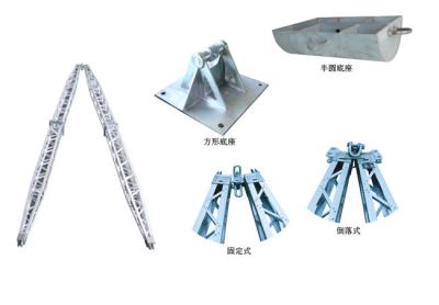 China A Shape Lattice Gin Pole Tower Erection Tools Construction Works for sale