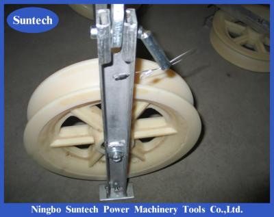 China Nylon Sheave stringing Cable Pulley Transmission Conductor Stringing Blocks for sale