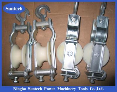 China Dual-Use Sitting and Hanging Type Wire Rope Conductor Pulley Stringing Block for sale