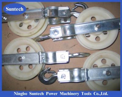 China Hook Style SHD Model Nylon Sheave Transmission Line Conductor Stringing Block for sale