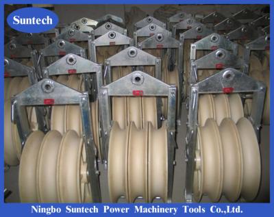 China Dia 660mm Conductor Stringing Blocks , Stringing Equipment For Overhead Power Lines for sale