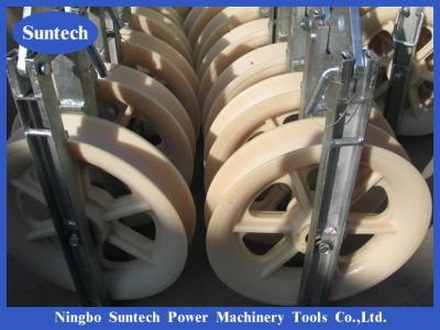 Chine Le conducteur simple Stringing Blocks Hook de roue plaquent la poulie en nylon à vendre
