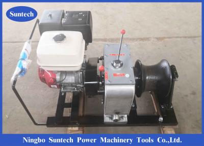 China Fast Speed Gas Engine Cable Winch Puller Hoisting Winch In Line Site for sale
