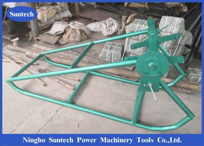 China Construction Stringing 6t Cable Drum Lifting Jack Gsp Rope Cradle Reel Stand for sale