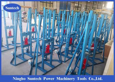 China 50kn Hydraulic Lifting Jack Electrical Stringing Cable Drum Jack for sale