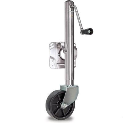 China Max 2000lbs Adjustable Trailer Jack With Rubber Wheel for sale