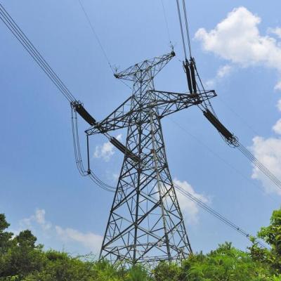 China Galvanized Steel Q345 High Voltage Electric Transmission Tower for sale
