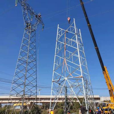 China 115KV Hot Dip Galvanized Telecommunication Steel Tower for sale