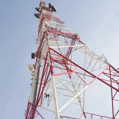 China Self Supporting Q235 Q345 Steel Telecom Cell Site Tower For Signal Transmission for sale