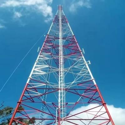 China OEM Anger Steel 3 Legs Self Supporting Lattice Tower For Telecommunication for sale