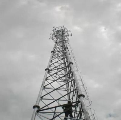 China 50m HDG Lattice Tubular Telecommunication Steel Tower for sale