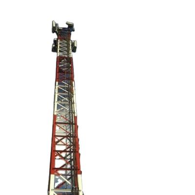 China Galvanized Angular 60m Steel Lattice Tower Telecom Sst 33KV for sale