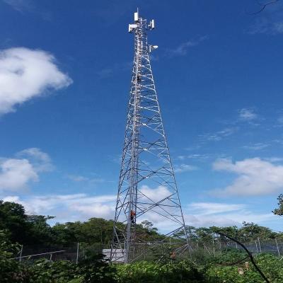 China GR50 Self Supporting Tv Antenna Towers Galvanized Steel Triangle Wifi Mobile for sale