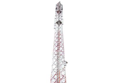 China 40m Telecommunication Steel Tower , Monopole Antenna Tower for sale