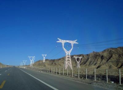 China Turm-Linie Stahlgittermast 135KV der elektrischen Energieübertragung zu verkaufen