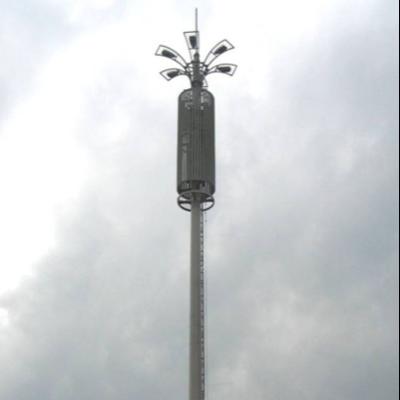 中国 テレコミュニケーションの鋼鉄はMonopoleタワー0 - 80のメートルに電流を通した 販売のため