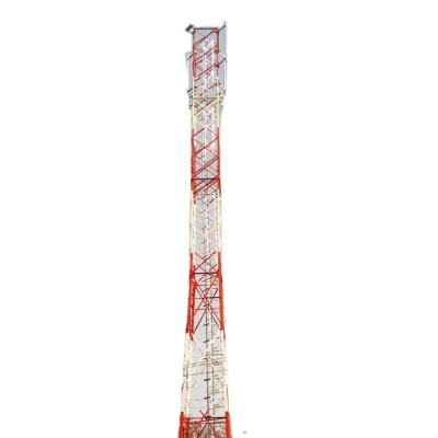 China Monopole Communication Guyed Mast Steel Tower 20m High for sale