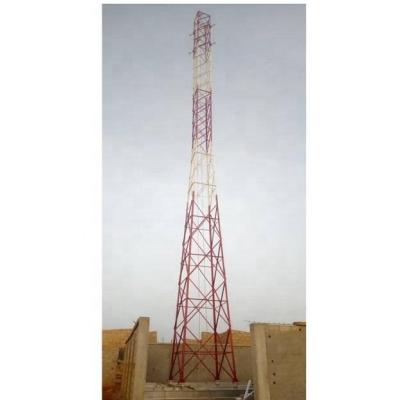 China RDS RDU Telecommunication Steel Tower With Brackets And Palisade Fence for sale