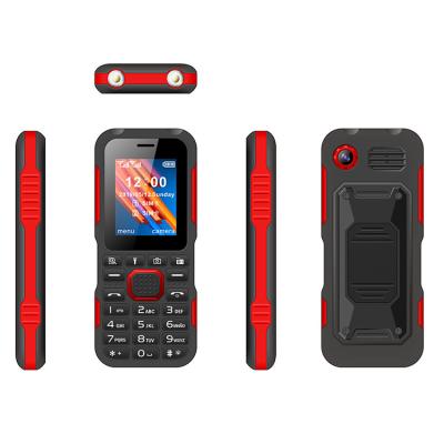 China Dual Torch Push Button Cell Phones Lithium Battery 5C 600mAh With 2 Sim Cards for sale