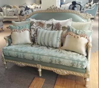 China Luxury Set Living Room Furniture Velvet Fabric Sofa for sale