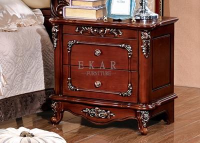 China Nightstands Antique Bedside Table 2 Drawers for sale