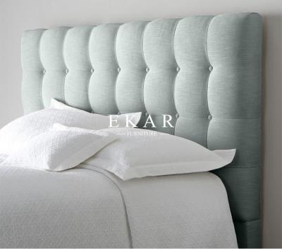 China Soft Fabric Headboard Latest Double Bed Design Furniture for sale
