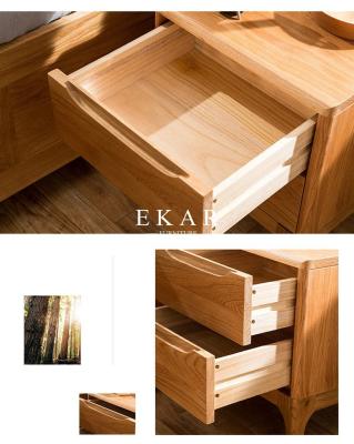 China Bedroom Furniture Solid Oak Nightstand Bedside Table for sale