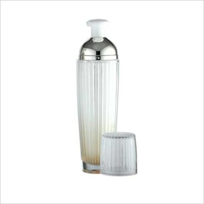 China Drum PMMA Cosmetic Airless Pump Bottles Dual Wall 30ml 50ml 100ml for sale