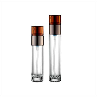 China Empty Luxury Acrylic Cosmetics Lotion Bottle With Sprayer Pump for sale