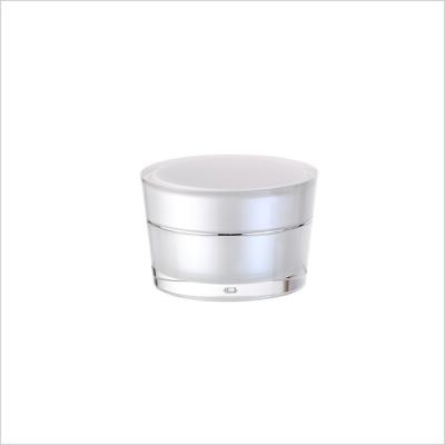 China Double Layer Jar Face Cream Plastic Empty Face Cream Jars 100g for sale