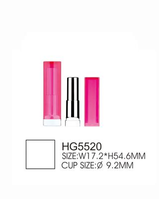 China Leere kundengebundene Lippenstift-Behälter des Quadrat-dünne Lippenstift-Rohr-Behälter-9.2mm innere Schale zu verkaufen